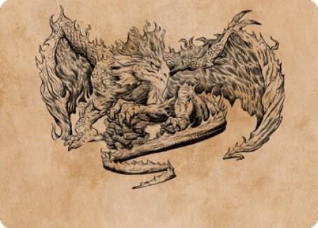 Miirym Sentinel Wyrm Art Card 71 (Art Series: Commander Legends: Battle for Baldur's Gate)  | Good Games Adelaide SA