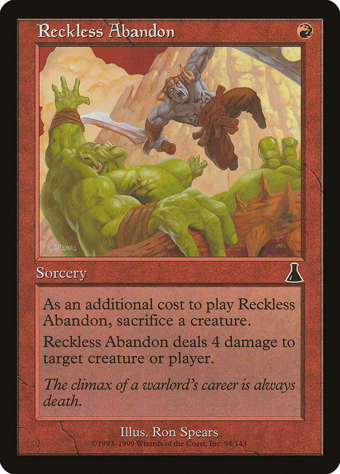 Reckless Abandon [Urza's Destiny] | Good Games Adelaide SA