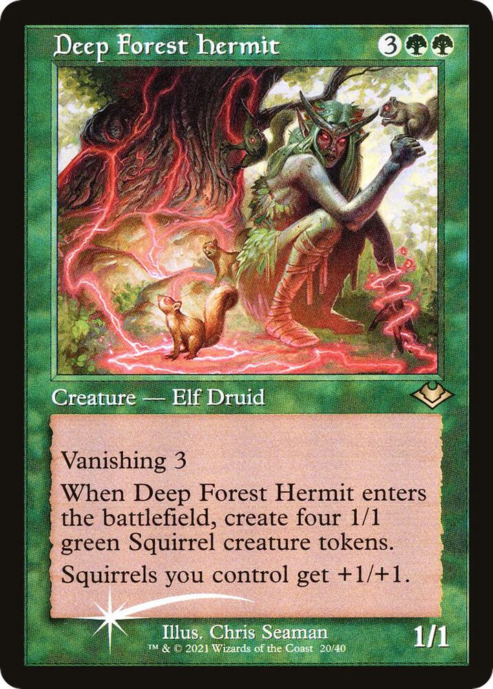 Deep Forest Hermit 20/40 (Modern Horizons)  - Retro Foil | Good Games Adelaide SA