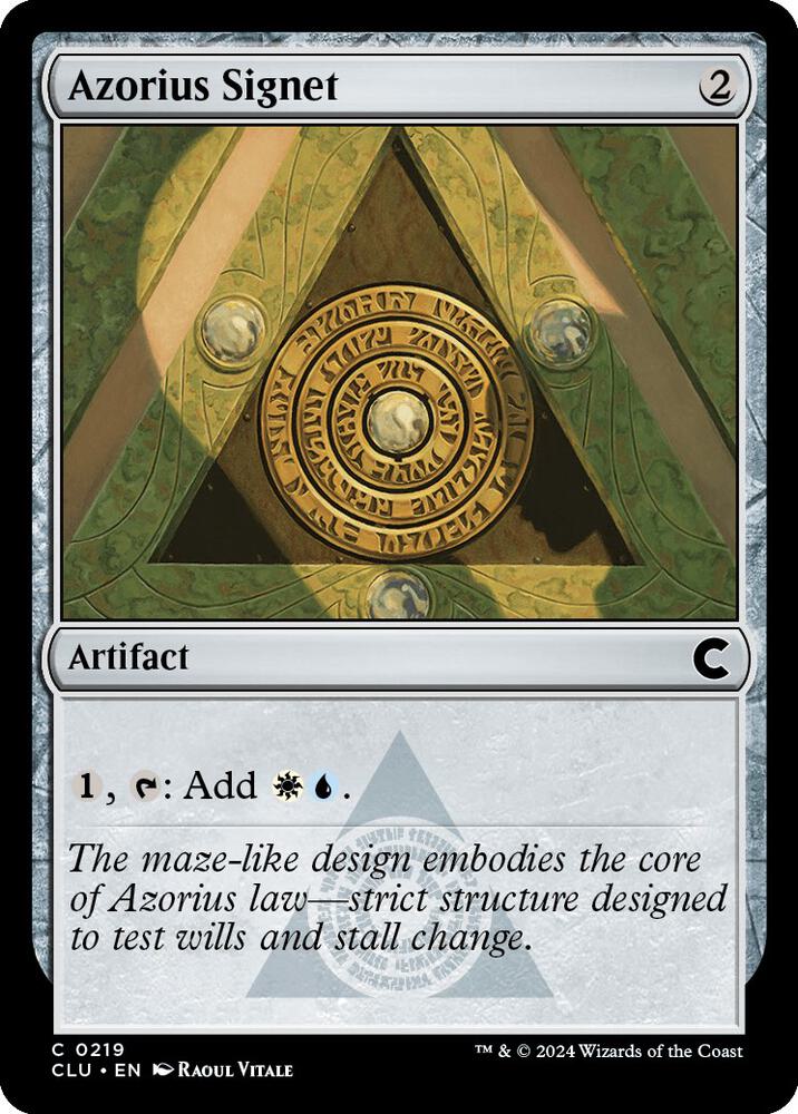 Azorius Signet 219 (Ravnica: Clue Edition)  | Good Games Adelaide SA