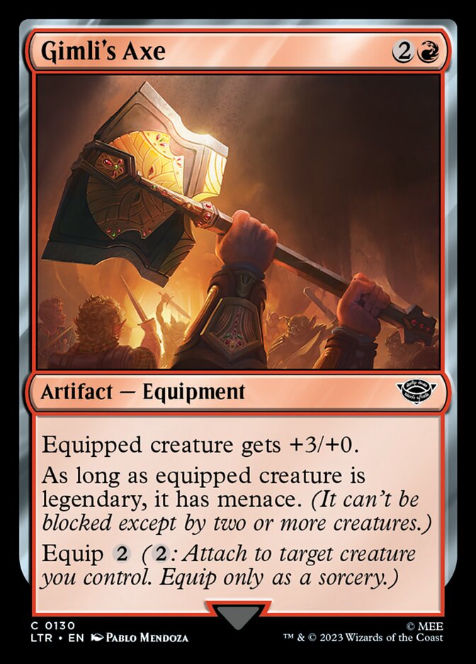 Gimli's Axe 130 (Universes Beyond: The Lord of the Rings: Tales of Middle-earth)  - Foil | Good Games Adelaide SA