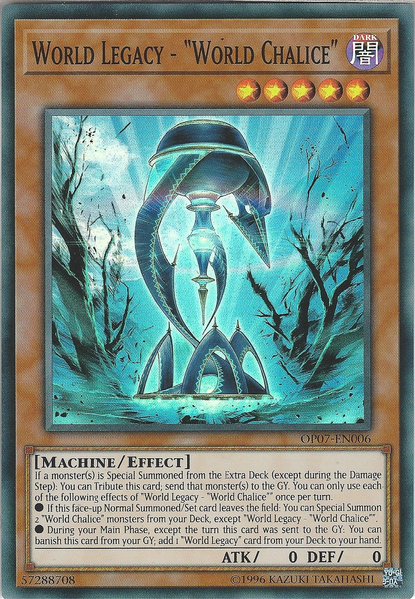 World Legacy - "World Chalice" [OP07-EN006] Super Rare | Good Games Adelaide SA
