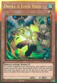 Droll & Lock Bird (Alternate Art) [MAGO-EN006] Gold Rare | Good Games Adelaide SA