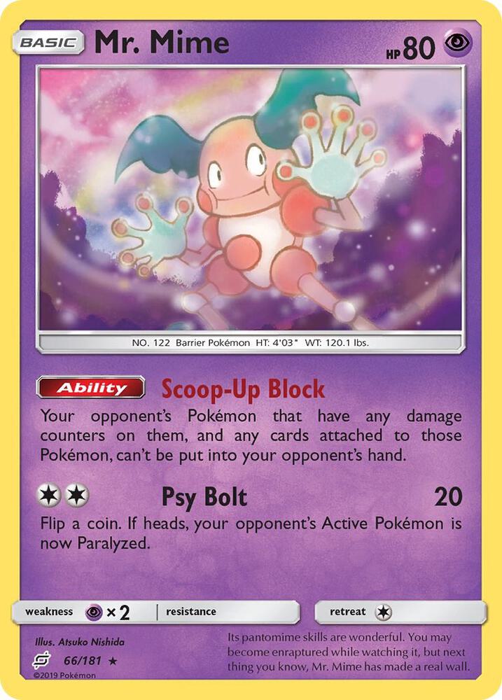 Mr. Mime 66/181 (SM - Team Up)  | Good Games Adelaide SA