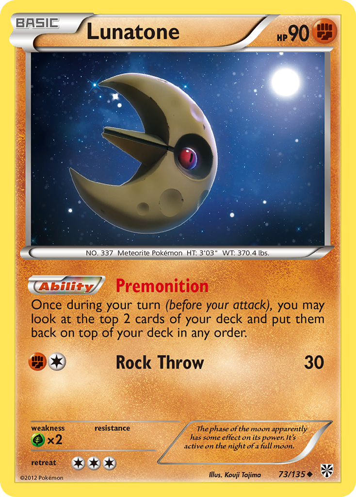 Lunatone (73/135) [Black & White: Plasma Storm] | Good Games Adelaide SA