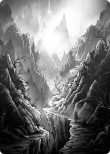 Mountain Art Card 79 (Art Series: Innistrad: Midnight Hunt)  | Good Games Adelaide SA