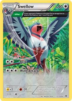 Swellow 72 108 XY Roaring Skies 072/108 (Deck Exclusives)  | Good Games Adelaide SA