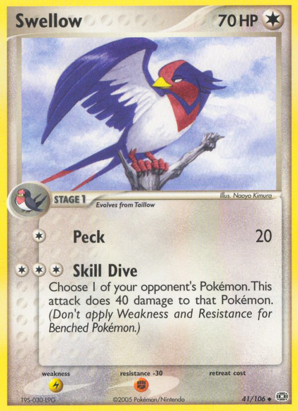 Swellow (41/106) [EX: Emerald] | Good Games Adelaide SA