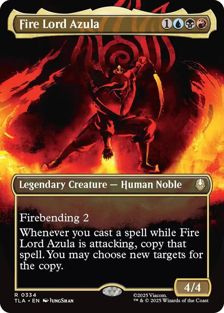 Fire Lord Azula  334/286 (Avatar: The Last Airbender)  - Borderless | Good Games Adelaide SA