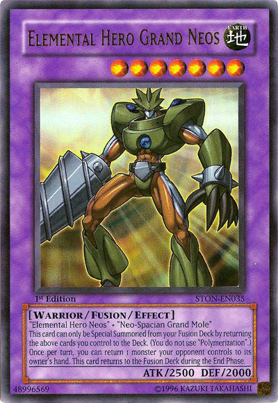 Elemental Hero Grand Neos [STON-EN035] Ultra Rare | Good Games Adelaide SA