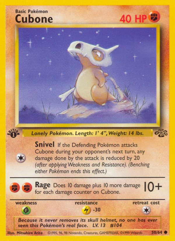 Cubone (50/64) [Jungle 1st Edition] | Good Games Adelaide SA