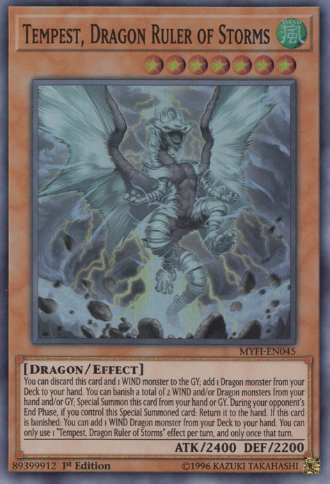 Tempest, Dragon Ruler of Storms [MYFI-EN045] Super Rare | Good Games Adelaide SA