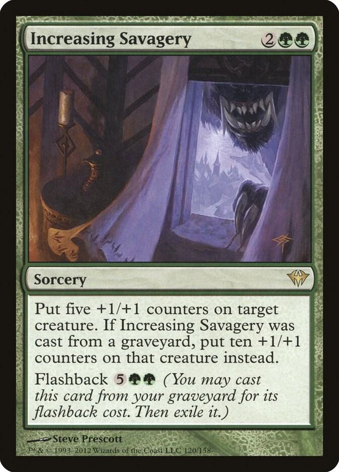 Increasing Savagery 120 (Dark Ascension)  - Foil | Good Games Adelaide SA
