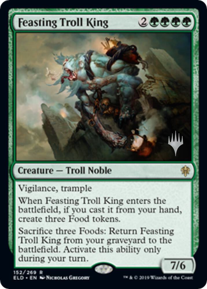 Feasting Troll King 152 (Promo Pack: Throne of Eldraine)  - Foil | Good Games Adelaide SA