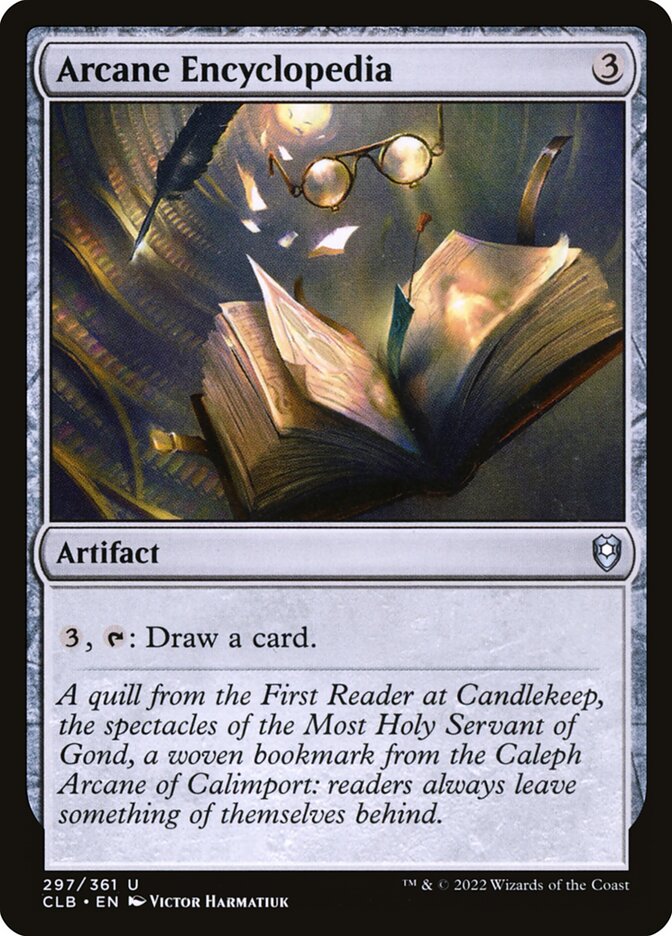 Arcane Encyclopedia 297 (Commander Legends: Battle for Baldur's Gate)  - Foil | Good Games Adelaide SA