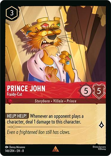 Prince John Fraidy Cat 146/204 (Reign of Jafar)  | Good Games Adelaide SA