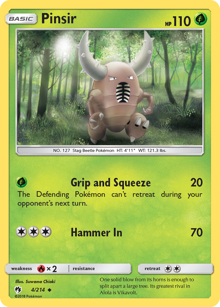 Pinsir (4/214) [Sun & Moon: Lost Thunder] | Good Games Adelaide SA