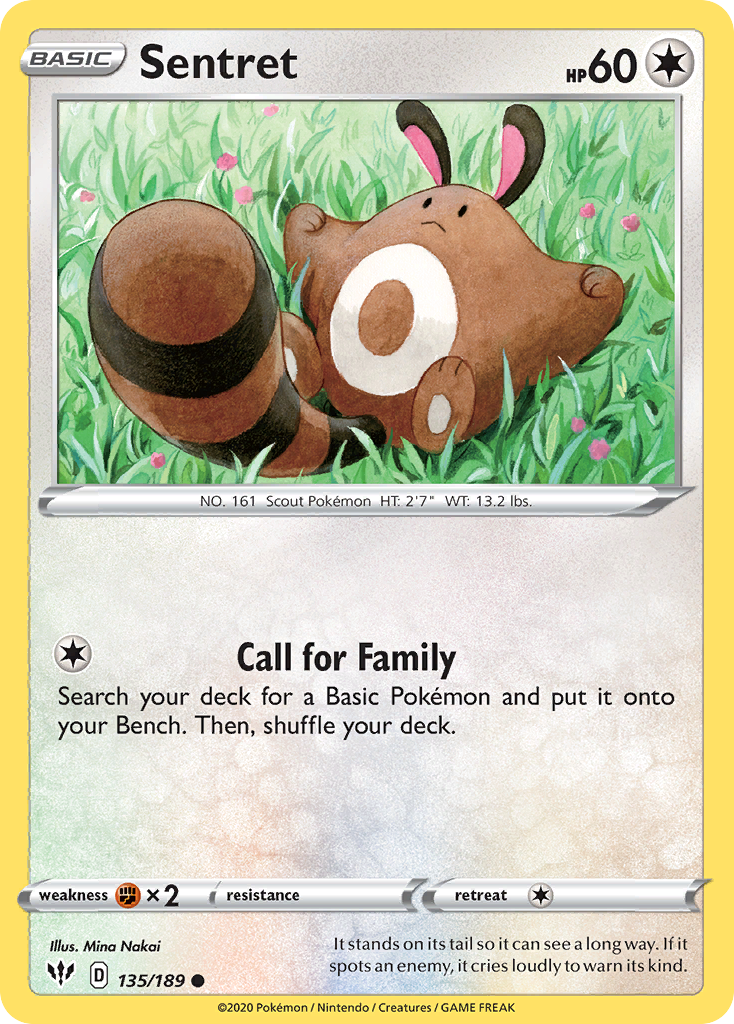 Sentret (135/189) [Sword & Shield: Darkness Ablaze] | Good Games Adelaide SA