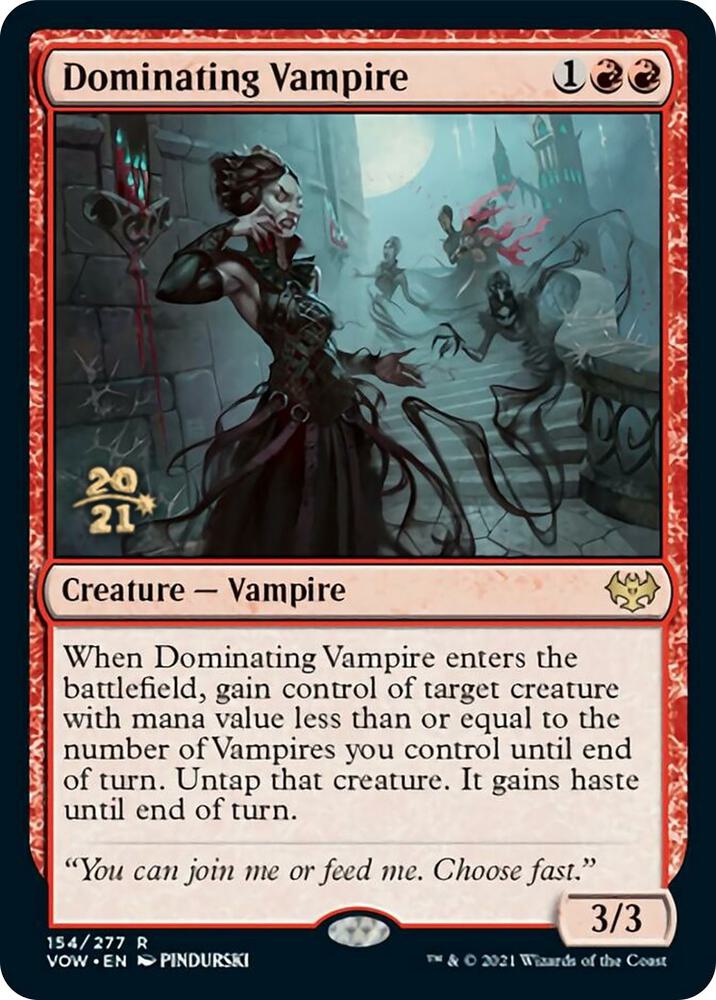 Dominating Vampire 154 (Prerelease Cards)  - Foil | Good Games Adelaide SA