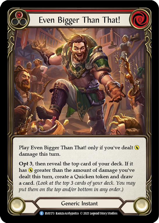 Even Bigger Than That! (Red) [EVR173] (Everfest)  1st Edition Normal | Good Games Adelaide SA