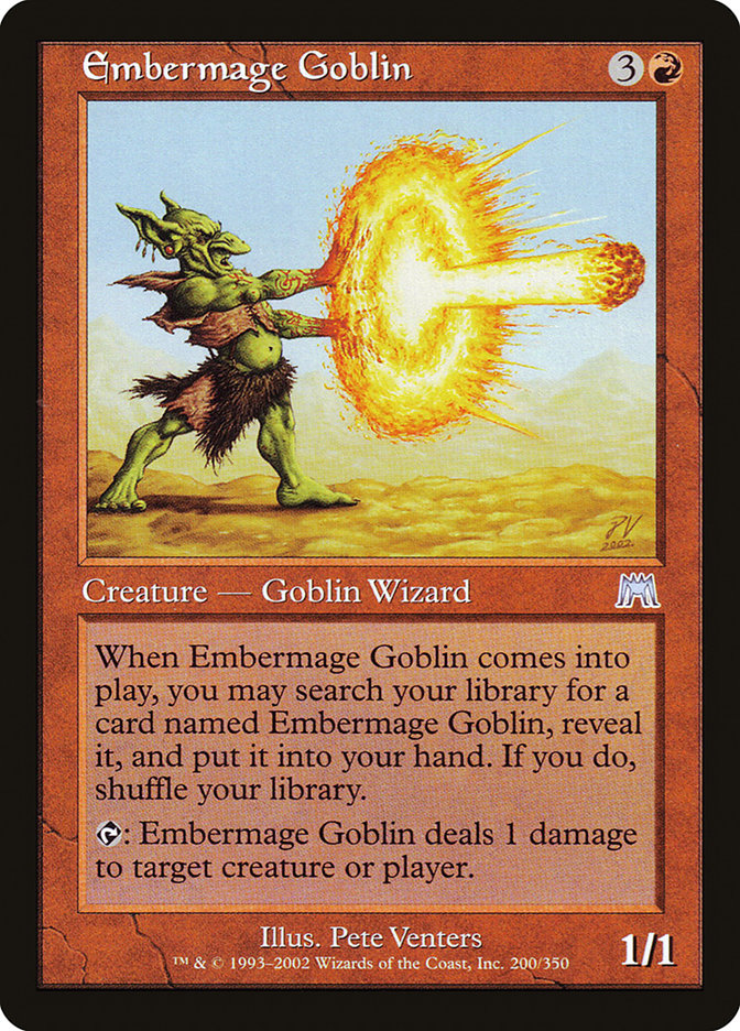 Embermage Goblin 200 (Onslaught)  - Foil | Good Games Adelaide SA