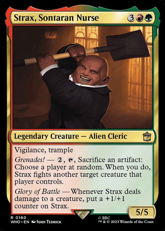 Strax, Sontaran Nurse 160 (Universes Beyond: Doctor Who)  - Foil | Good Games Adelaide SA