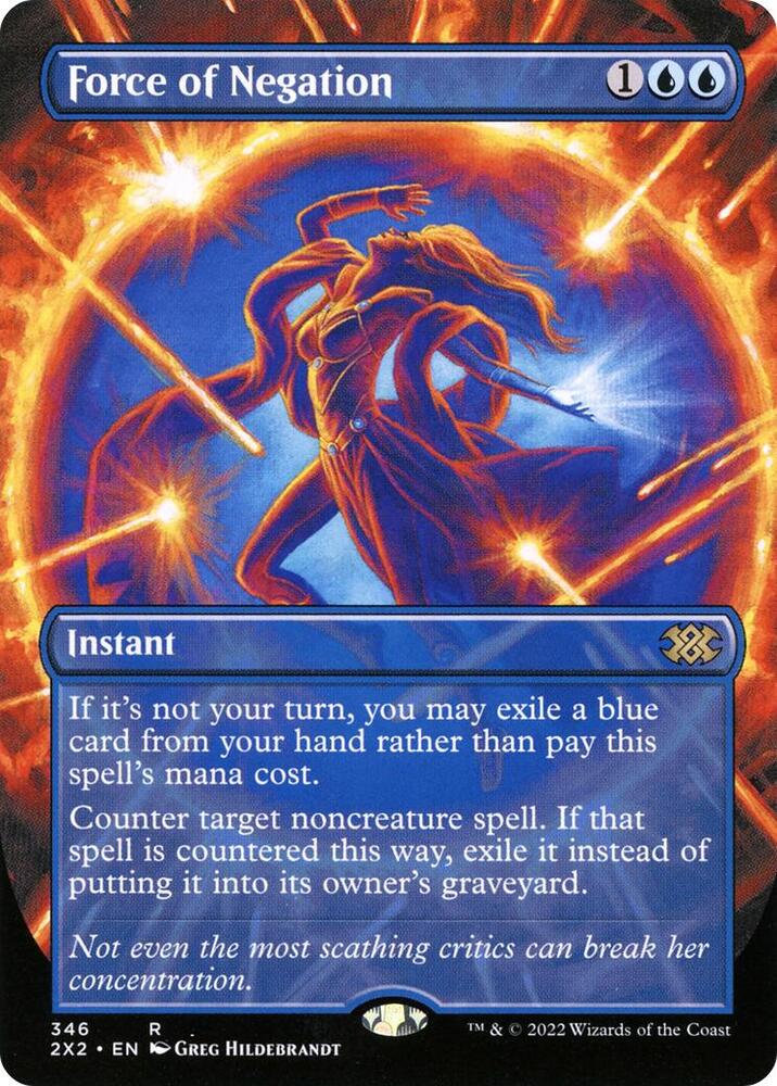 Force of Negation Borderless 346 (Double Masters 2022)  | Good Games Adelaide SA