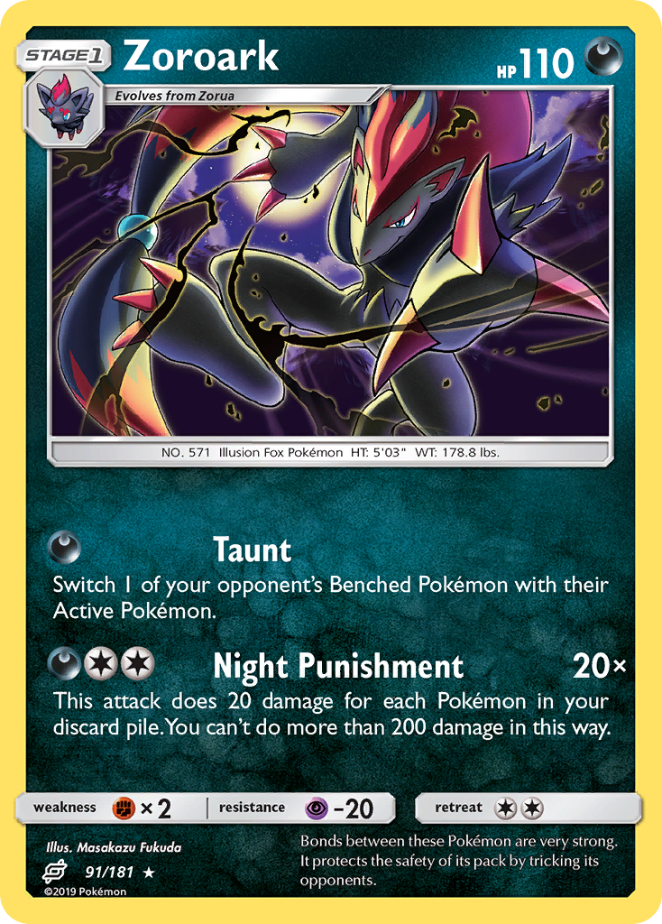 Zoroark (91/181) [Sun & Moon: Team Up] | Good Games Adelaide SA