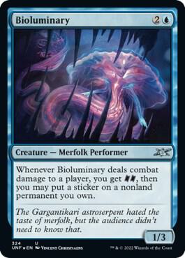 Bioluminary Galaxy Foil 324 (Unfinity)  - Foil | Good Games Adelaide SA
