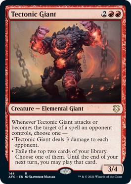 Tectonic Giant 144 (Commander: Adventures in the Forgotten Realms)  | Good Games Adelaide SA