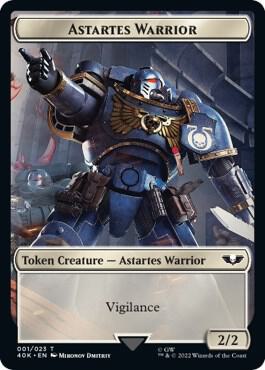 Astartes Warrior 001 Cherubael Double Sided Token 1 // 13 (Universes Beyond: Warhammer 40,000)  | Good Games Adelaide SA
