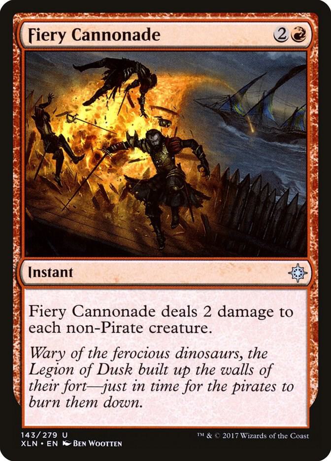 Fiery Cannonade 143 (Ixalan)  - Foil | Good Games Adelaide SA