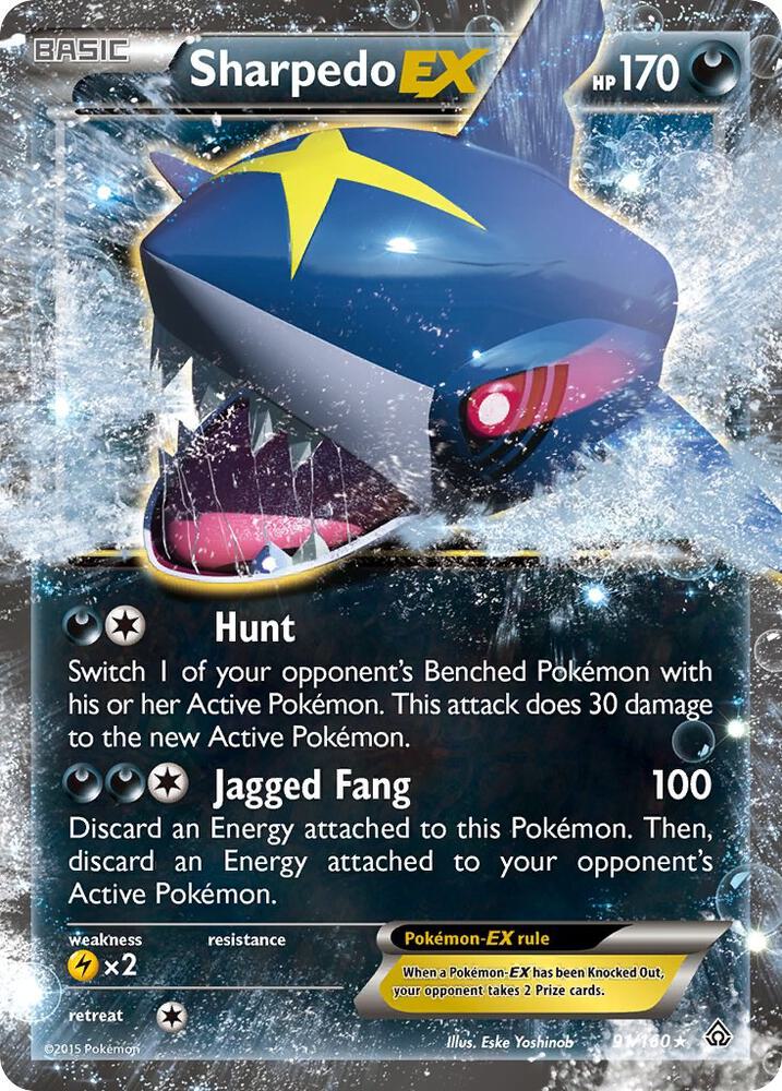 Sharpedo EX 91/160 (XY - Primal Clash)  - Holofoil | Good Games Adelaide SA