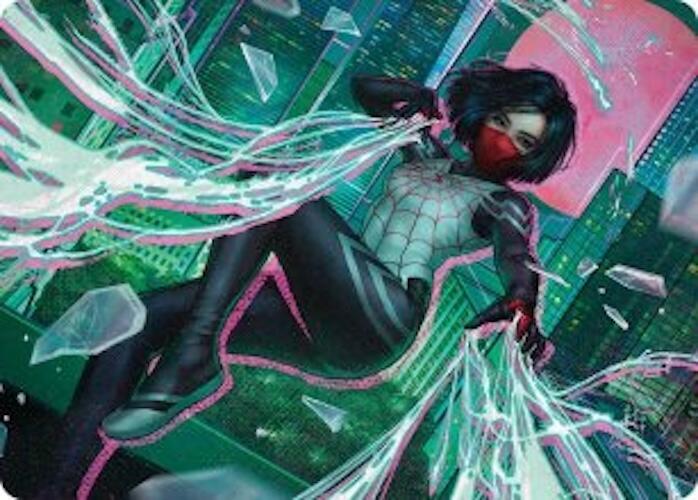 Silk Web Weaver Art Card 29 54 29 (Art Series: Marvel's Spider-Man)  | Good Games Adelaide SA