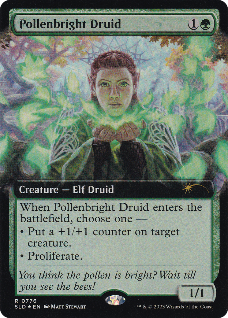 Pollenbright Druid (Extended Art) [Secret Lair Drop Series] | Good Games Adelaide SA