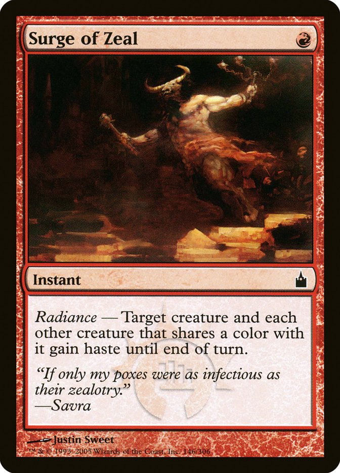 Surge of Zeal 146/306 (Ravnica: City of Guilds)  - Foil | Good Games Adelaide SA