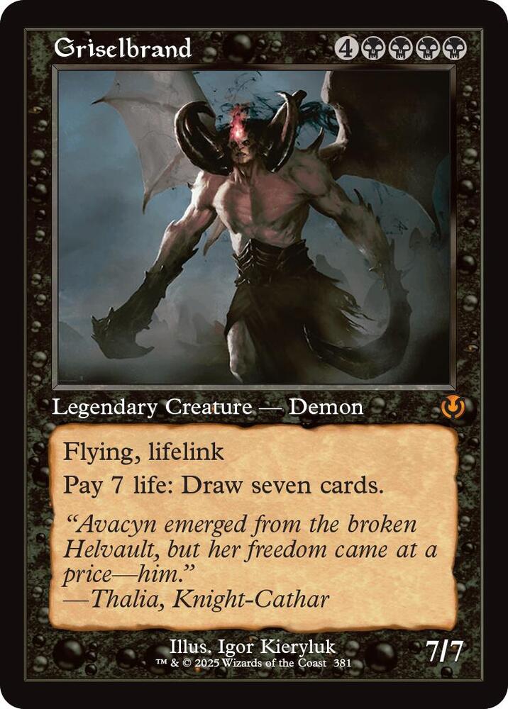 Griselbrand Retro Frame 381 (Innistrad Remastered)  - Retro Foil | Good Games Adelaide SA