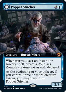 Poppet Stitcher Extended Art 339 (Innistrad: Midnight Hunt)  - Foil | Good Games Adelaide SA