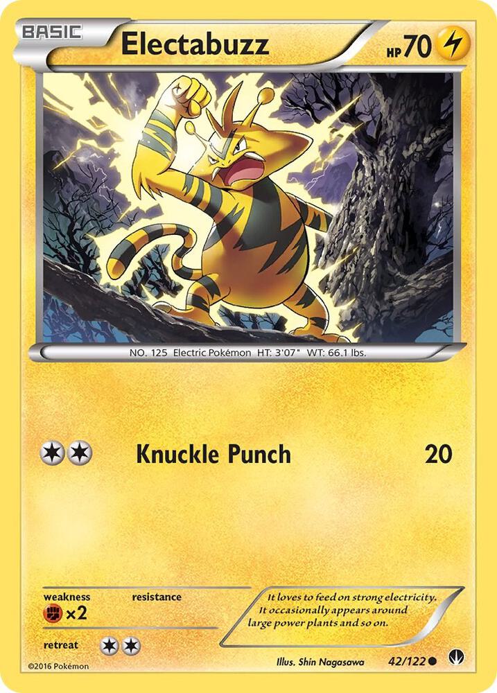 Electabuzz 42/122 (XY - BREAKpoint)  | Good Games Adelaide SA