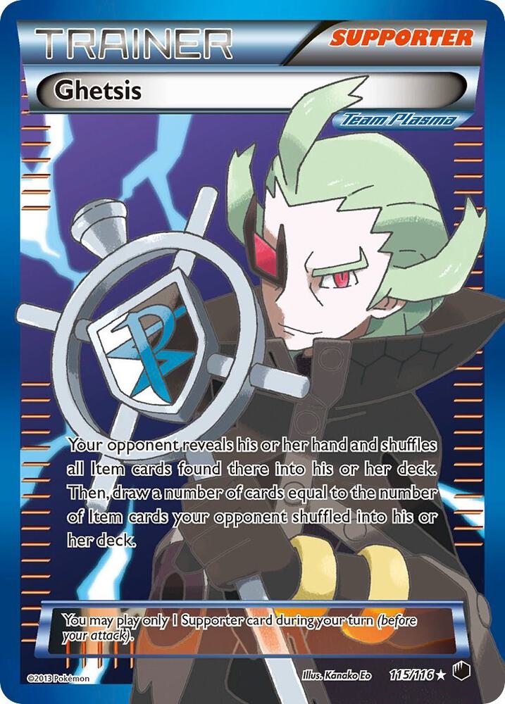 Ghetsis Team Plasma Full Art 115/116 (Plasma Freeze)  - Holofoil | Good Games Adelaide SA