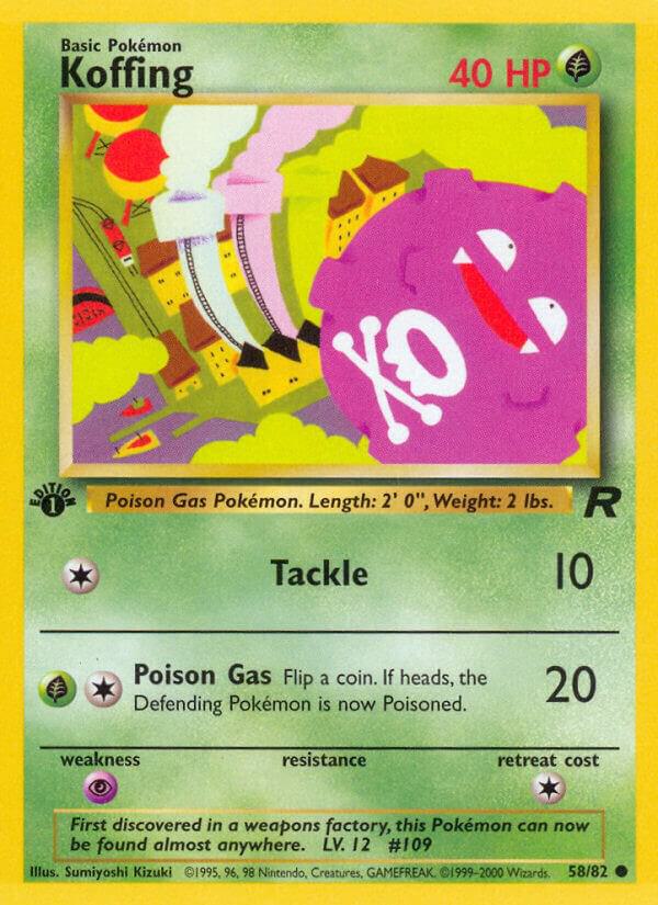 Koffing 58/82 (Team Rocket)  - 1st Edition | Good Games Adelaide SA