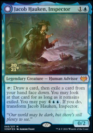 Jacob Hauken, Inspector // Hauken's Insight [Innistrad: Crimson Vow Prerelease Promos] | Good Games Adelaide SA