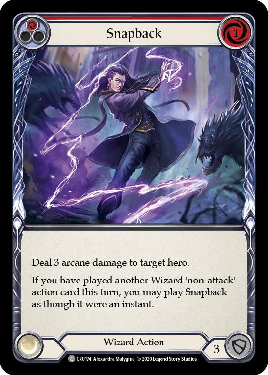 Snapback (Red) [CRU174] 1st Edition Normal | Good Games Adelaide SA