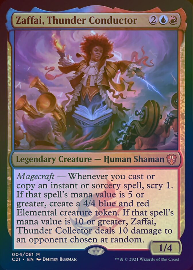 Zaffai, Thunder Conductor (Display Commander) [Commander 2021] | Good Games Adelaide SA