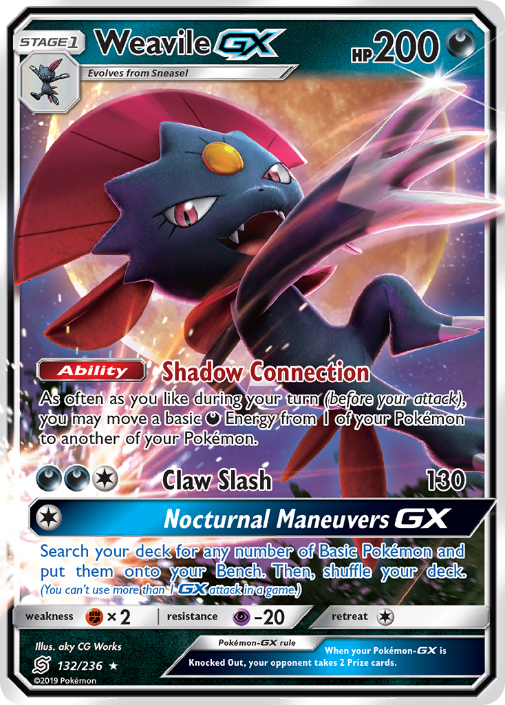 Weavile GX (132/236) [Sun & Moon: Unified Minds] | Good Games Adelaide SA