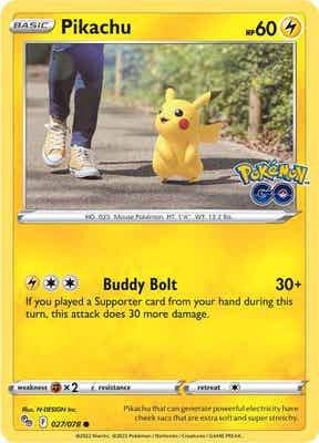 Pikachu 27 027/078 (Pokemon GO)  | Good Games Adelaide SA