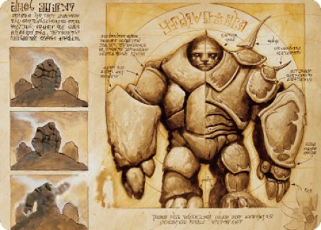 Precursor Golem Art Card [The Brothers' War Art Series] | Good Games Adelaide SA