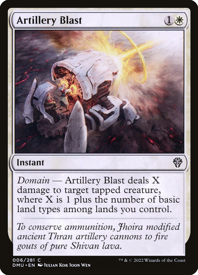 Artillery Blast 6 (Dominaria United)  - Foil | Good Games Adelaide SA