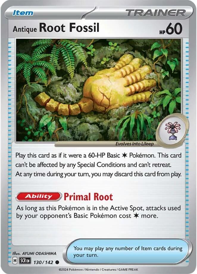 Antique Root Fossil 130/142 (SV07: Stellar Crown)  | Good Games Adelaide SA