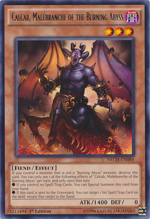 Calcab, Malebranche of the Burning Abyss [NECH-EN084] Rare | Good Games Adelaide SA